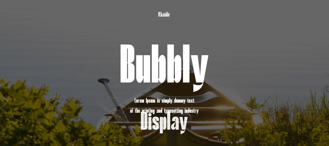 Bubbly Font