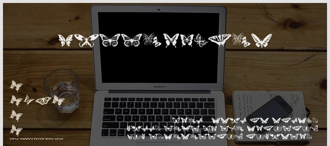 Butterflies Font