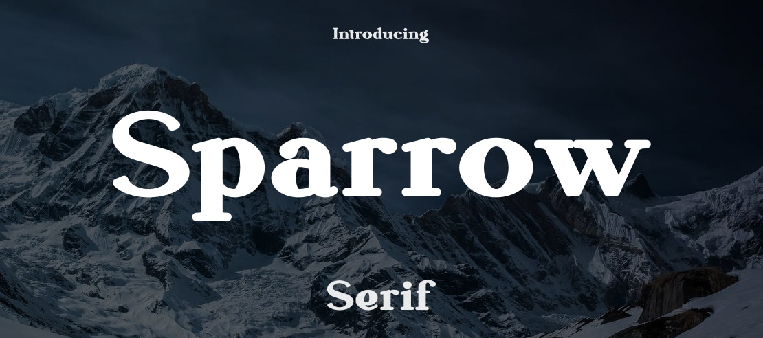Sparrow Font