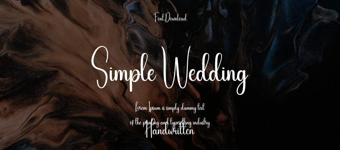 Simple Wedding Font