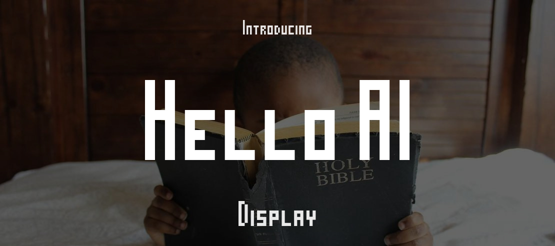 Hello AI Font