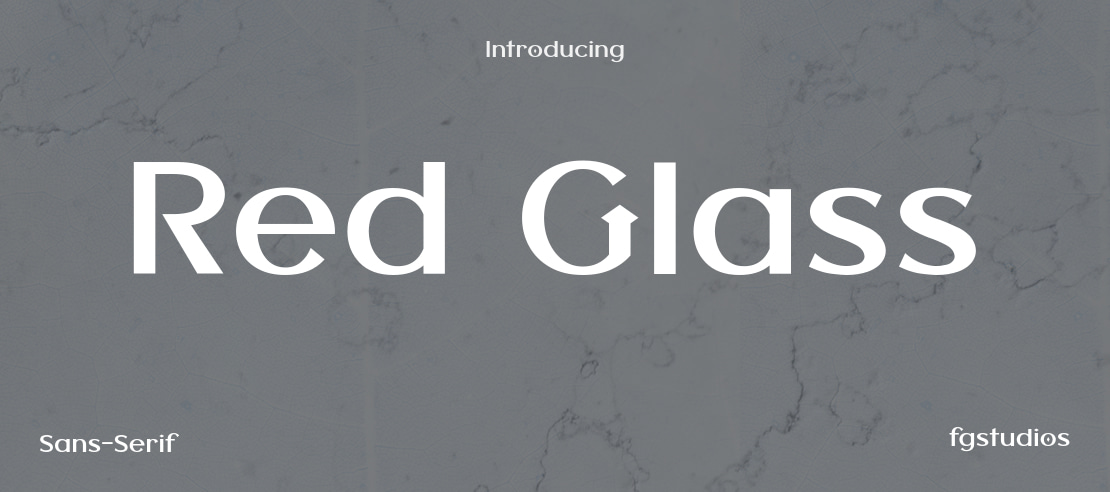 Red Glass Font