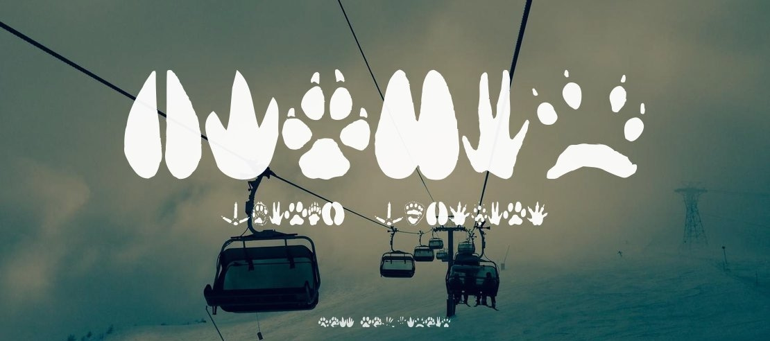 Animal Tracks Font