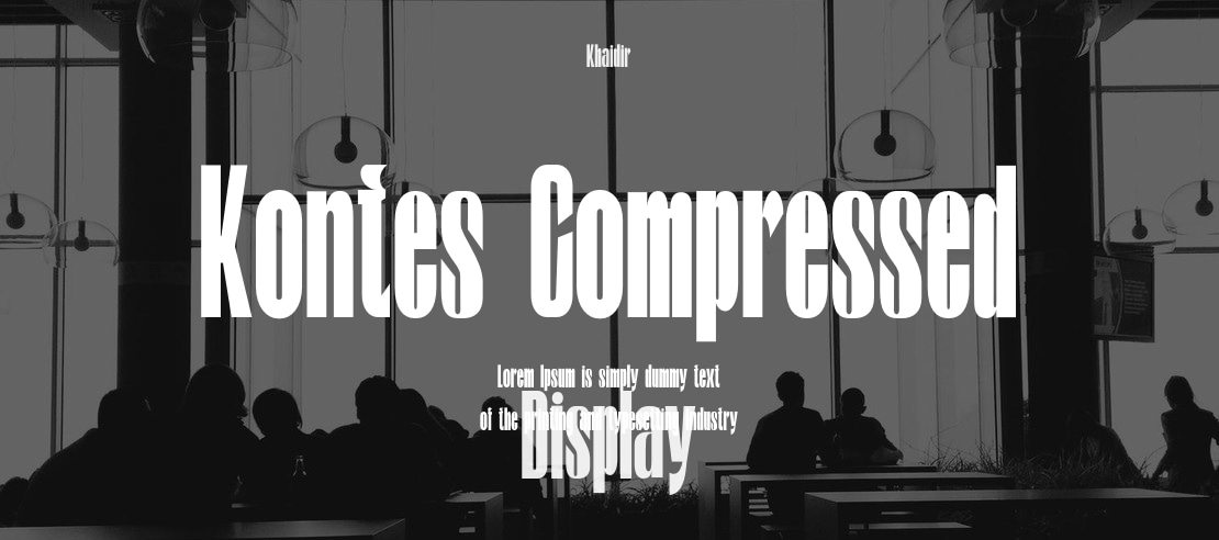 Kontes Compressed Font Family