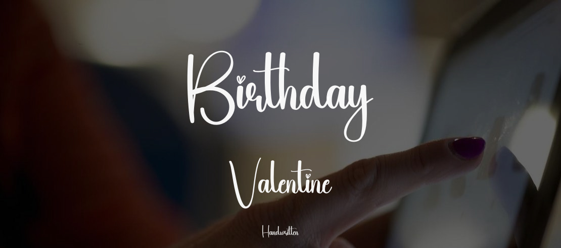 Birthday Valentine Font