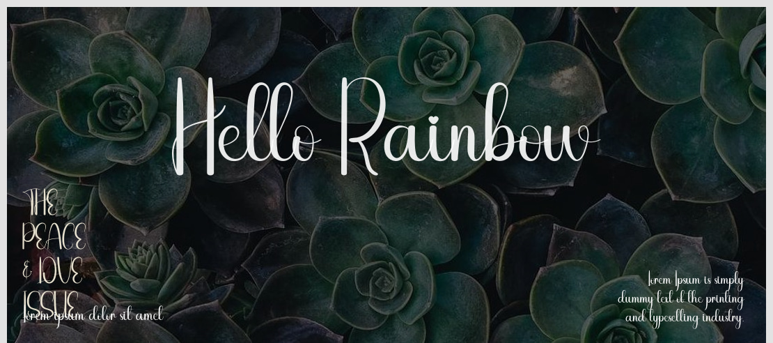 Hello Rainbow Font