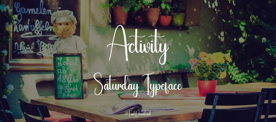 Activity Saturday Font