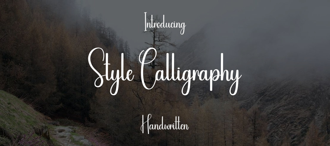 Style Calligraphy Font