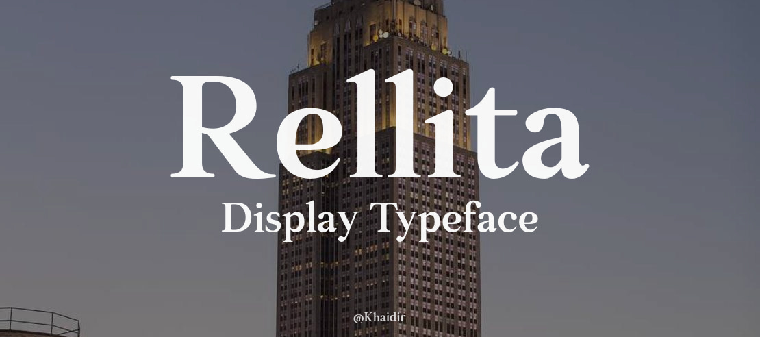 Rellita  Display Font