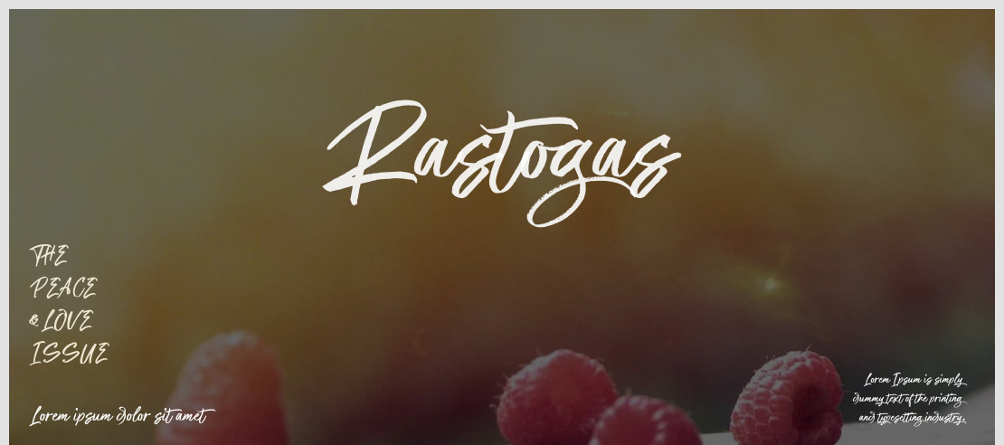 Rastogas Font