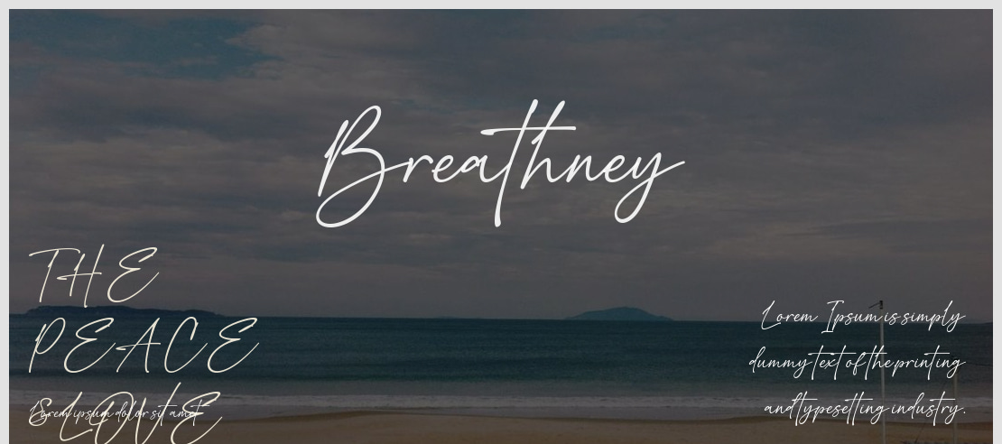 Breathney Font