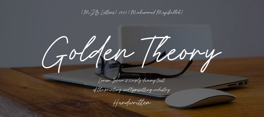 Golden Theory Font