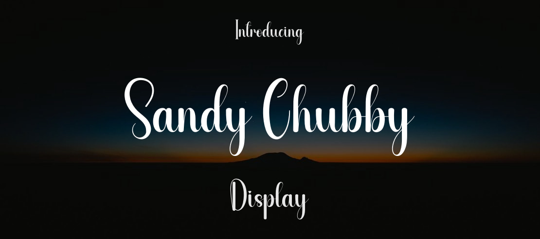 Sandy Chubby Font