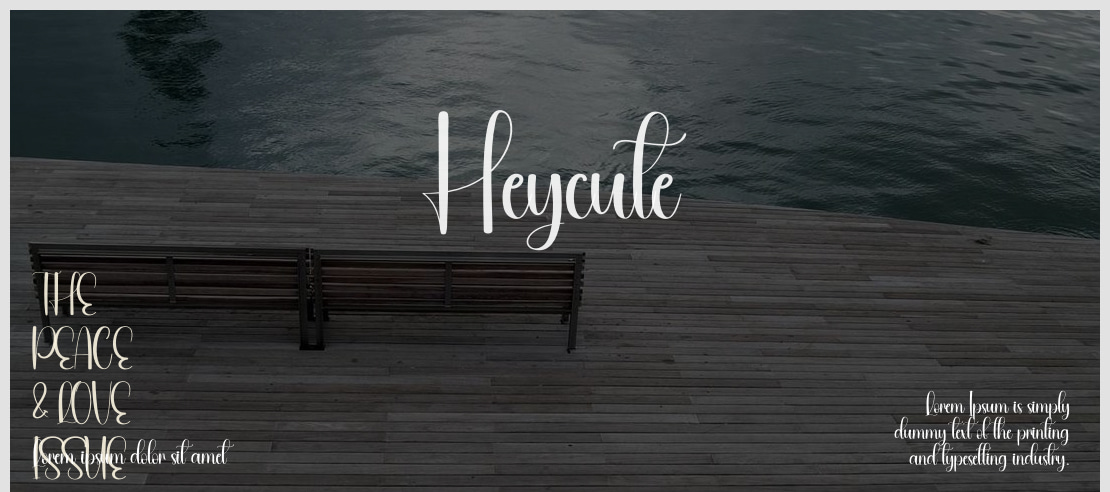 Heycute Font