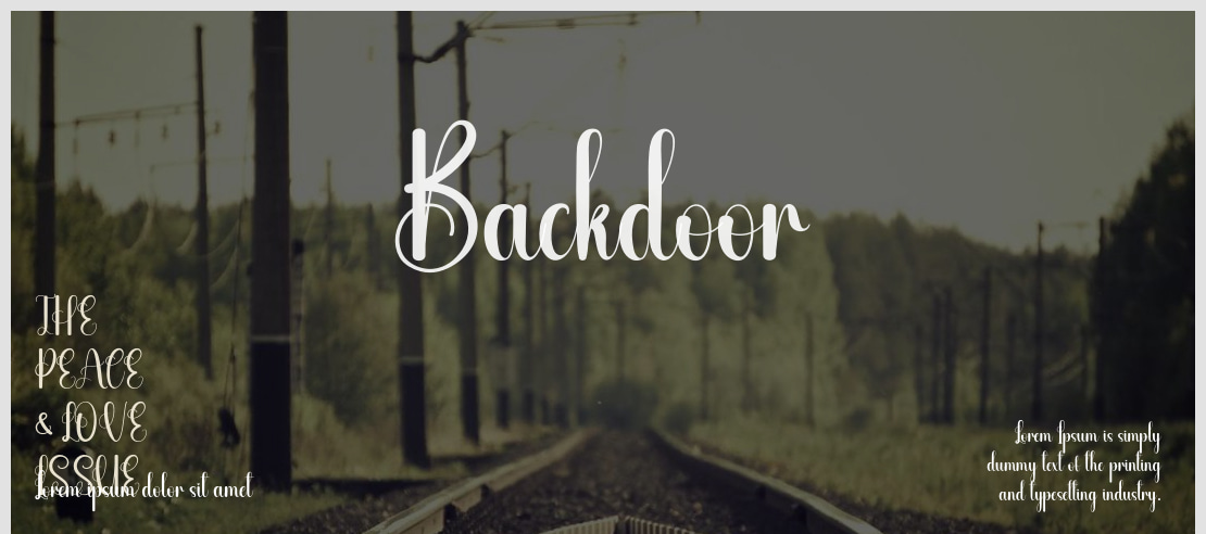 Backdoor Font