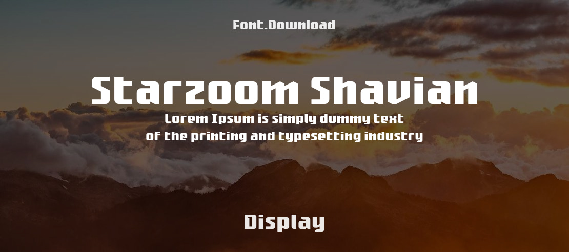 Starzoom Shavian Font Family