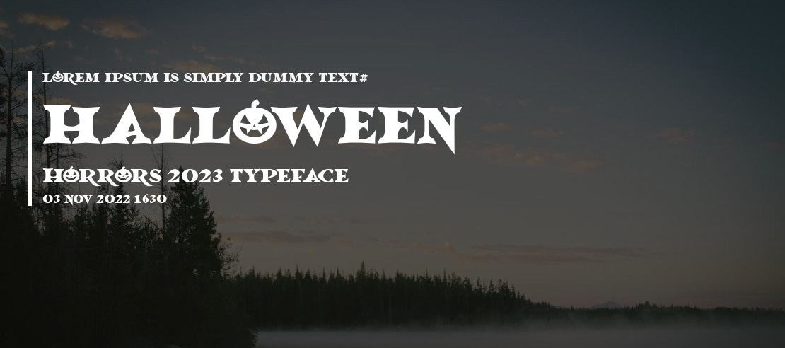 Halloween Horrors 2023 Font Family