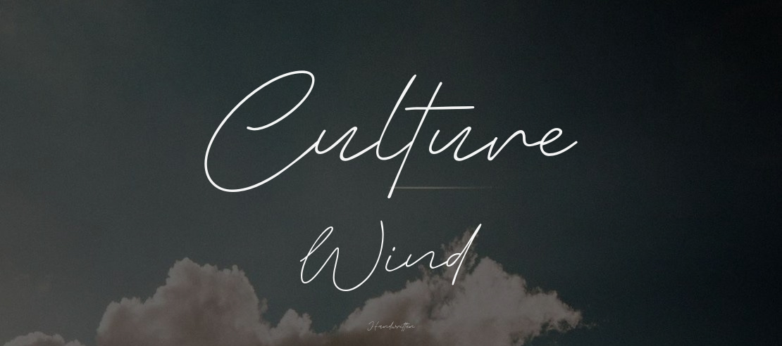 Culture Wind Font