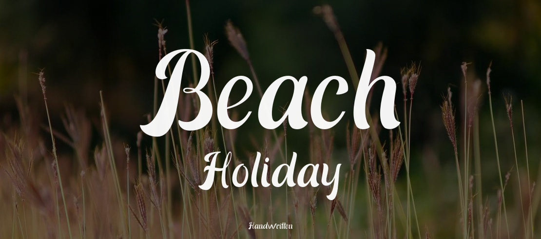 Beach Holiday Font