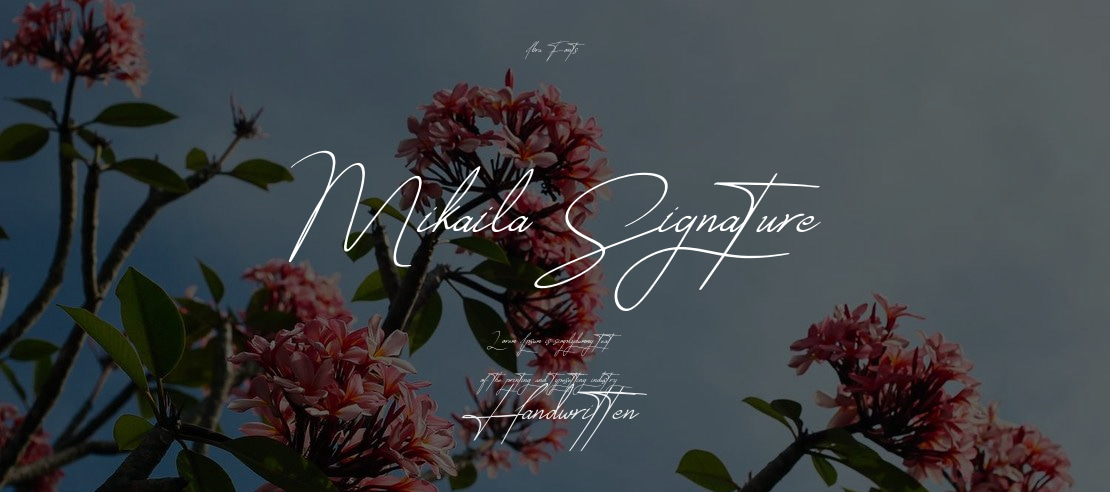 Mikaila Signature Font