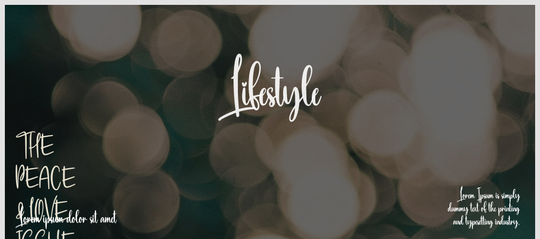 Lifestyle Font