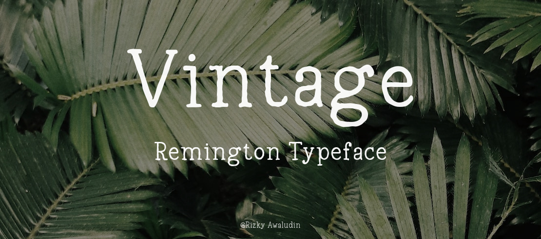 Vintage Remington Font