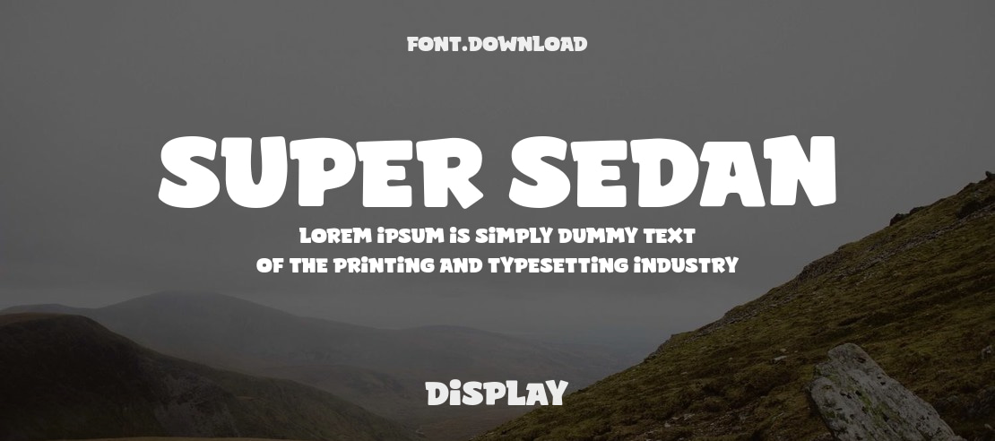 Super Sedan Font