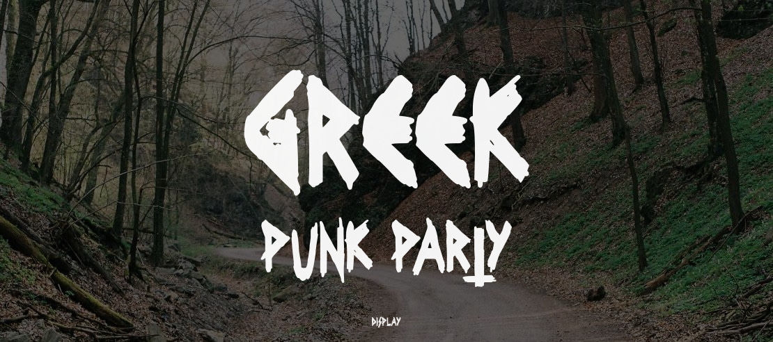 Greek Punk Party Font