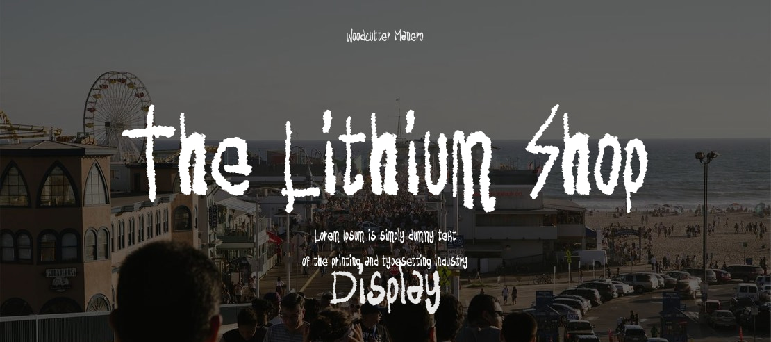 The Lithium Shop Font