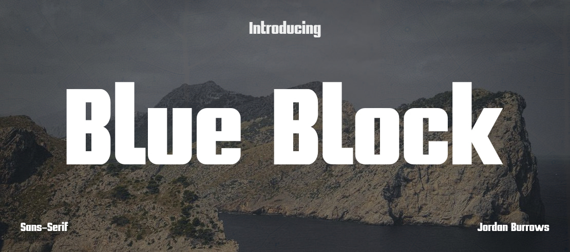 Blue Block Font