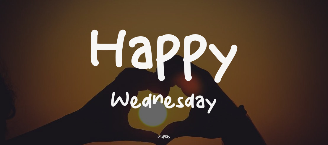 Happy Wednesday Font