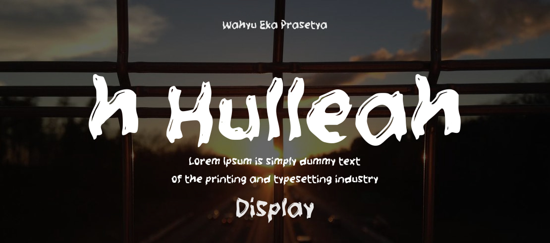 h Hulleah Font