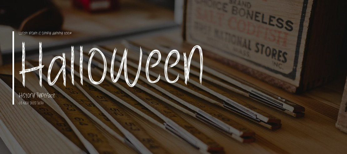 Halloween History Font