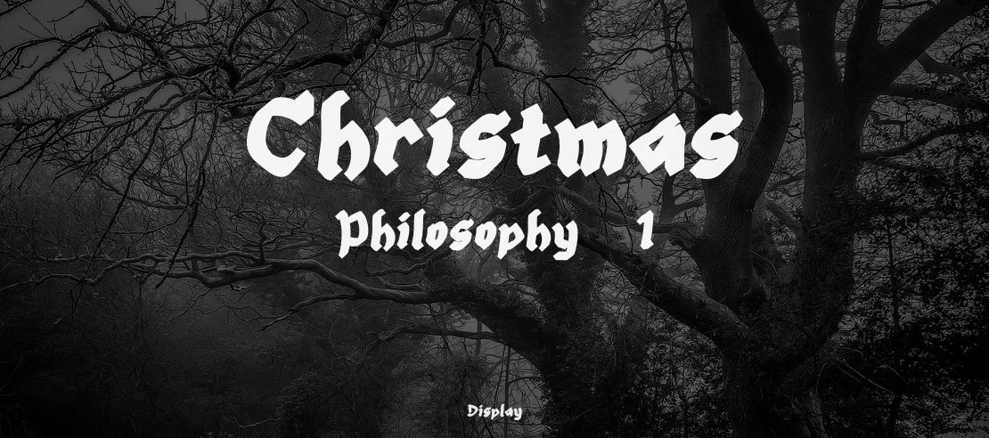 Christmas Philosophy - 1 Font