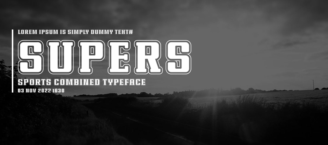 Supers Sports Combined Font Family