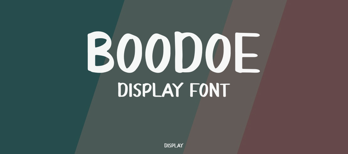 Boodoe Display Font