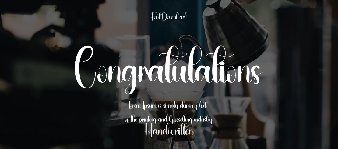 Congratulations Font