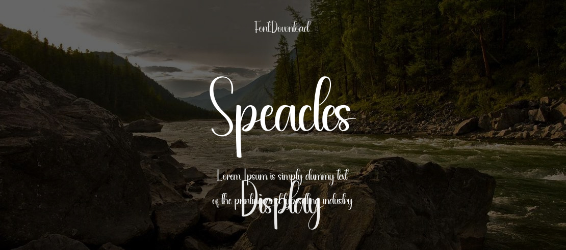 Speacles Font