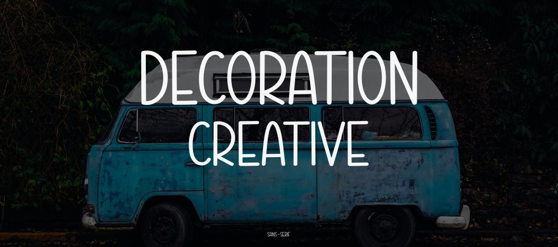 Decoration Creative Font