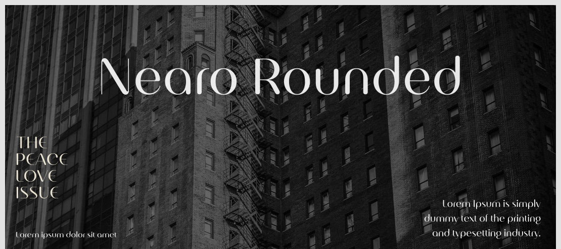 Nearo Rounded Font Family