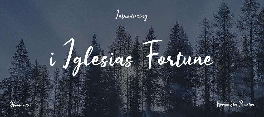 i Iglesias Fortune Font