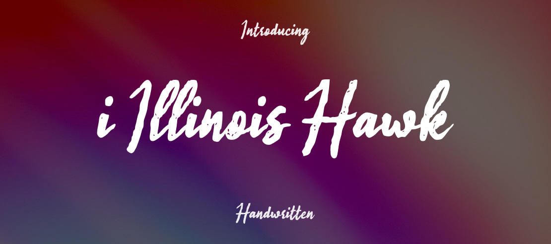 i Illinois Hawk Font