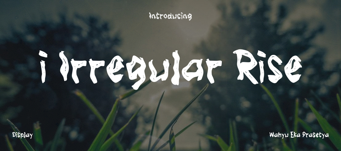 i Irregular Rise Font