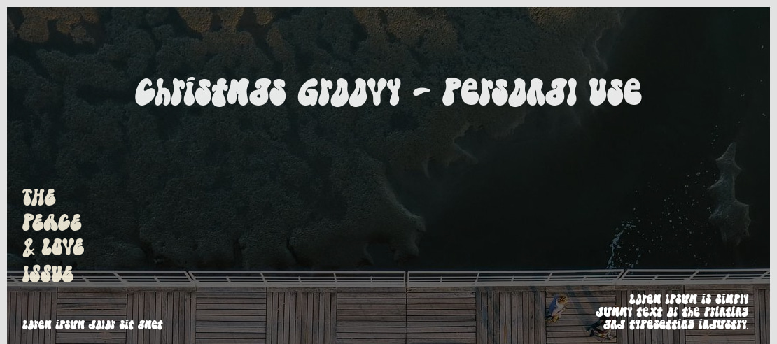 Christmas Groovy - Personal Use Font