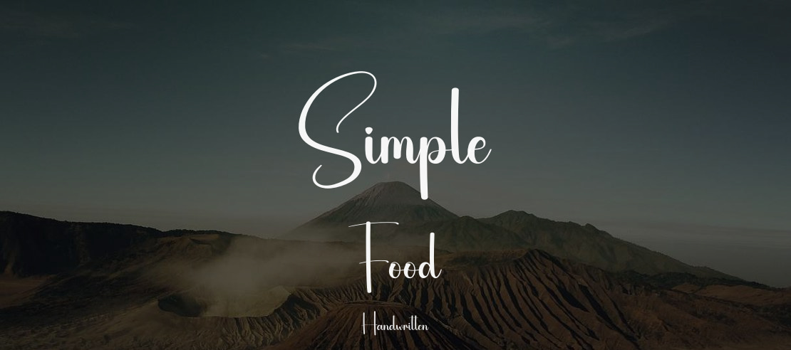 Simple Food Font