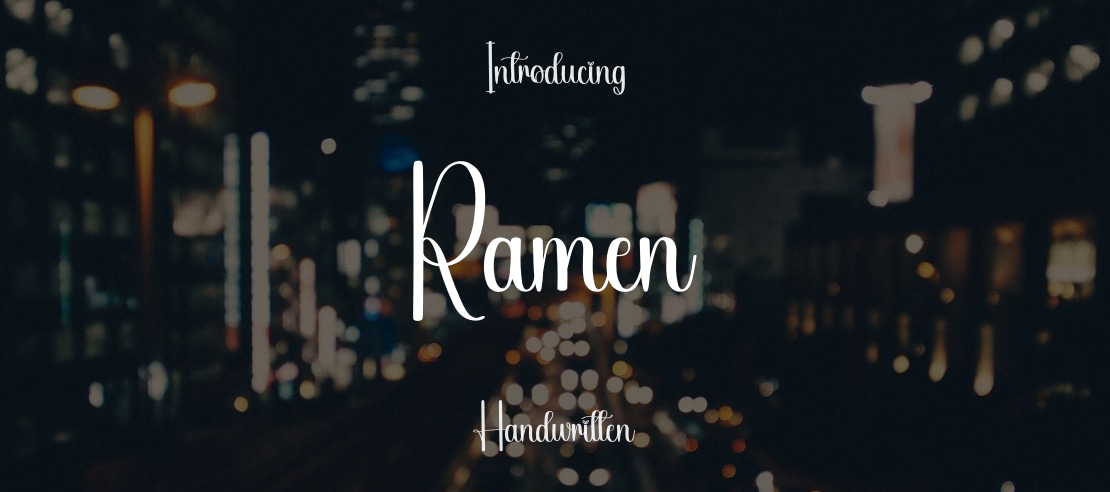 Ramen Font