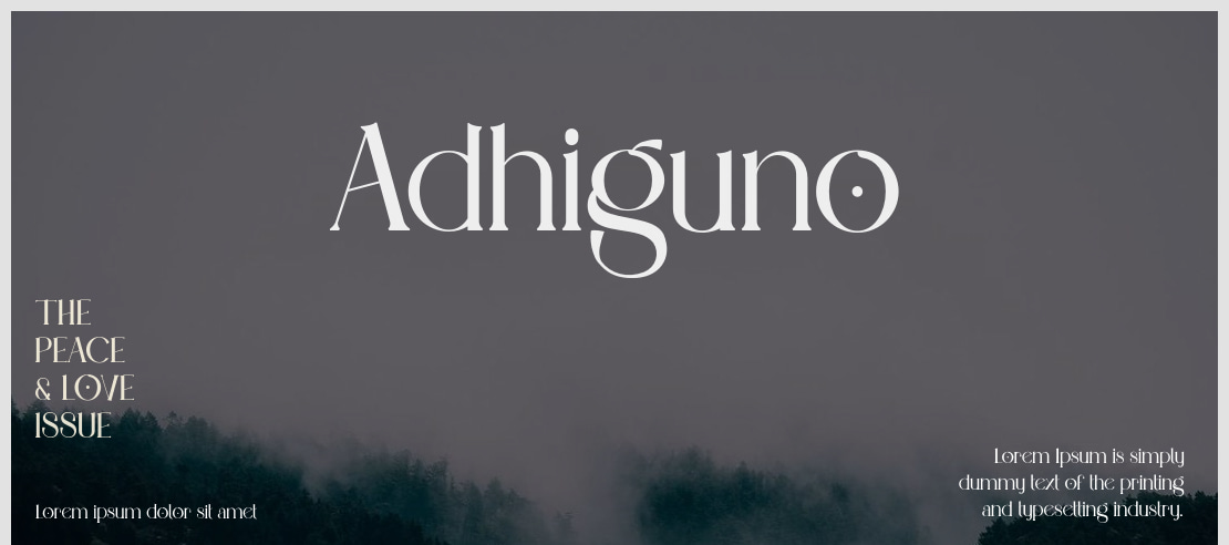 Adhiguno Font