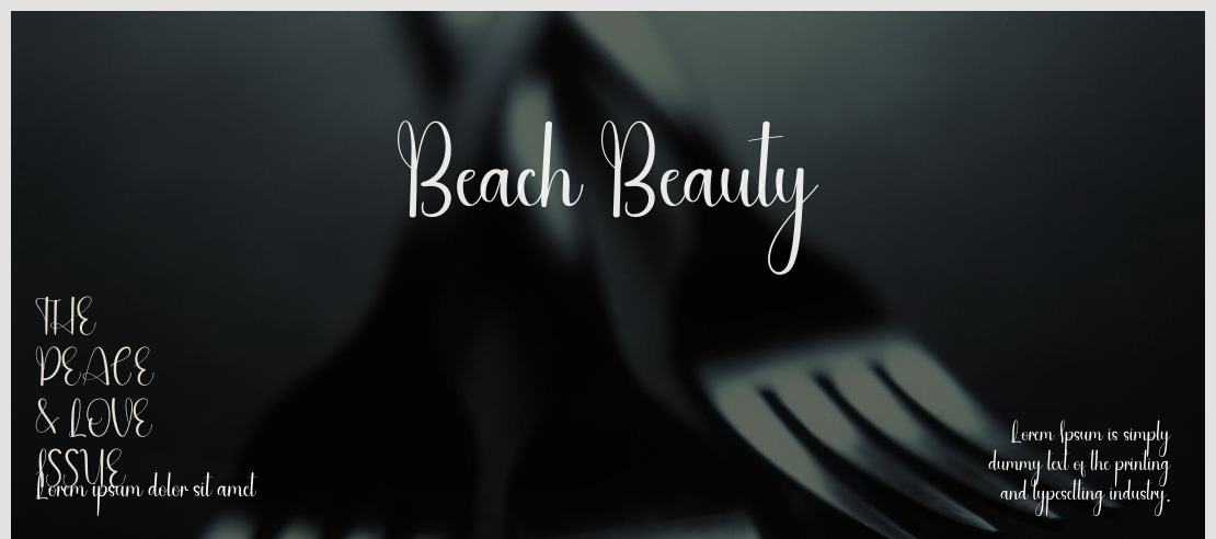 Beach Beauty Font