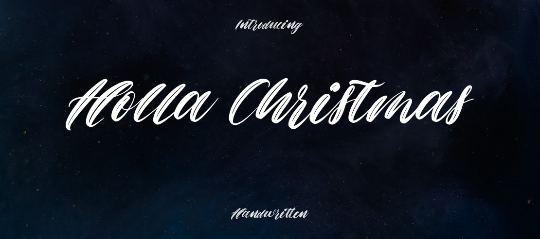 Holla Christmas Font