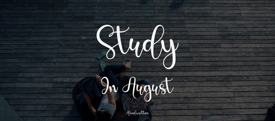 Study In August Font